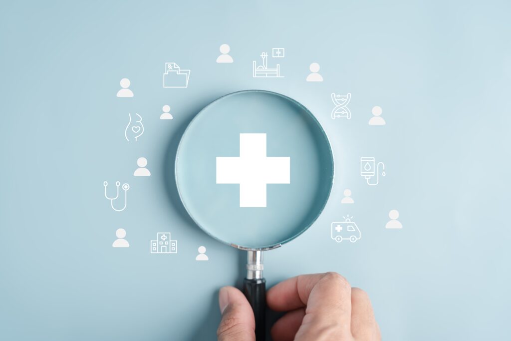 自分に合うクリニックを模索する様子