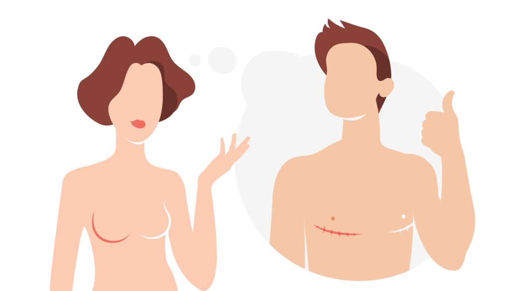 トップサージェリーを検討する様子