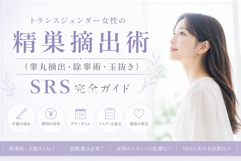 トランスジェンダー女性の精巣摘出術（睾丸摘出・除睾術・玉抜き）：SRS完全ガイド