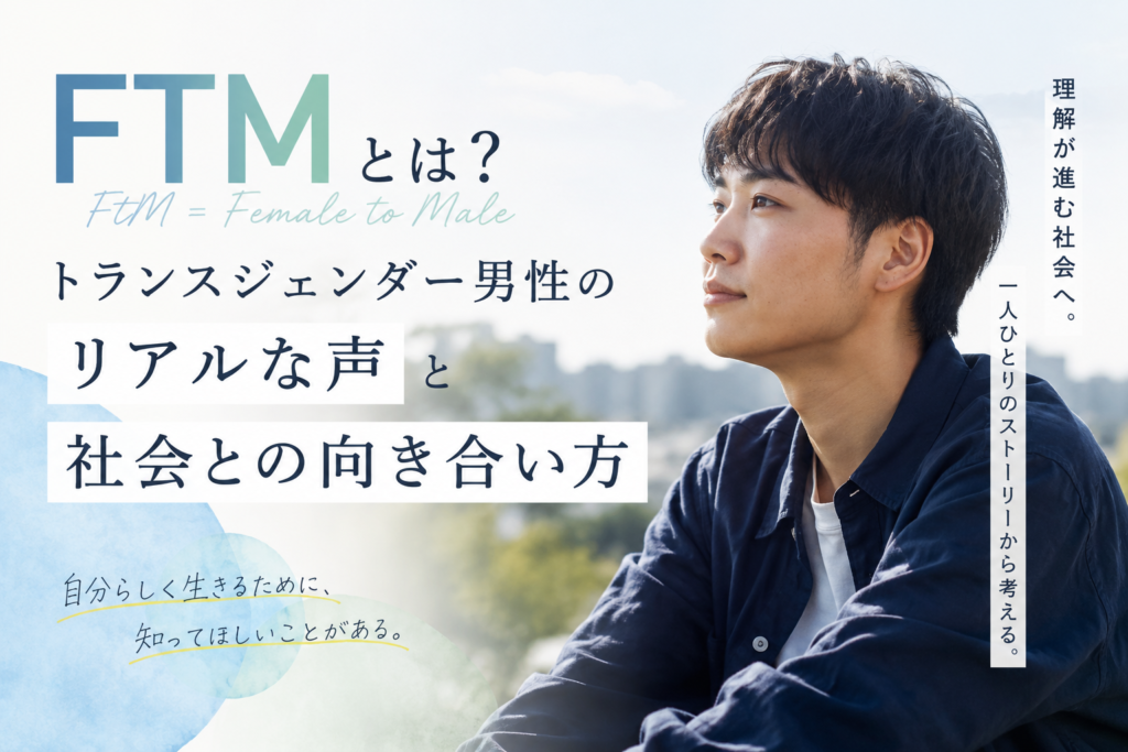 FTMとは？トランスジェンダー男性のリアルな声と社会との向き合い方