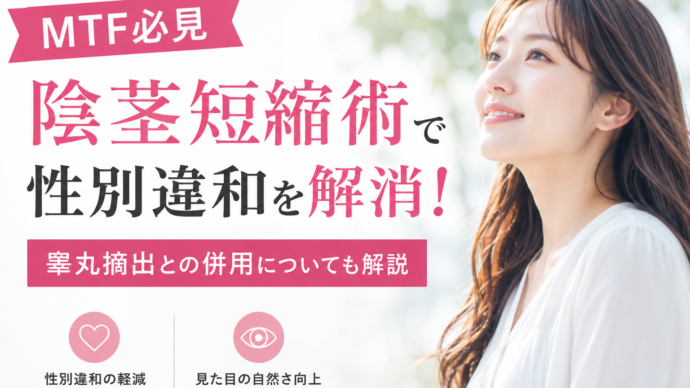 【MTF必見】陰茎短縮術で性別違和を解消！睾丸摘出との併用についても解説