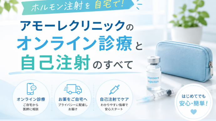 ホルモン注射を自宅で安全に！アモーレクリニックのオンライン診療と自己注射のすべて